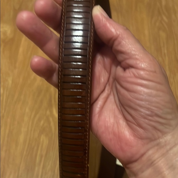 Men's Brown Leather Belt size 40 - Picture 2 of 5